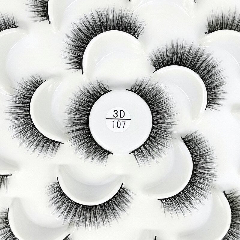 7/10 long makeup 3d natural thick false eyelashes - 200001197 3D107 / United States Find Epic Store