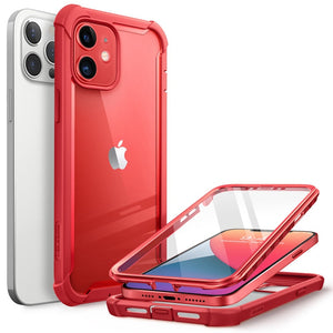 Case for iPhone 12 Case/12 Pro Case 6.1 inch (2020) I-BLASON Ares Full-Body Rugged Clear Bumper Cover with Built-in Screen Protector - 0 PC + TPU / Red / United States Find Epic Store