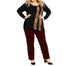 5XL Plus Size Leopard Print Long Sleeve O-Neck Patchwork T-Shirt - 200000791 Find Epic Store