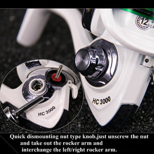 Professional Fishing Reel Metal Fishing Reel With Can Change Handle HC1000-7000 Series Spinning Lines Fishing Ice Fishing Wheel - 100005542 Find Epic Store
