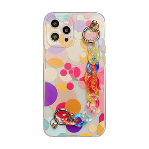 Graffiti Bracelet Phone Cases for iPhone 12 11 Pro Max 12 Mini X XR XS Max 7 8 Plus SE 2020 Colorful Chain Soft Back Cover - 380230 For iPhone 7 / 5 / United States Find Epic Store