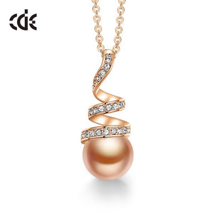 Fashion Pearl Pendant Necklace - 200000162 Wheat Gold / United States / 40cm Find Epic Store