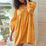 Casual Loose Quarter Sleeve V-Neck Sun Dress - Find Epic Store
