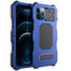 Rugged Armor Slide Camera Lens Phone Case for iPhone 12 Pro Max Metal Aluminum Military Grade Bumpers Armor Kickstand Cover - for iPhone 12 / Blue Phone Cases / United States Find Epic Store