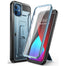 iPhone 12 Mini Case 5.4 inch Full-Body Rugged Holster Cover with Built-in Screen Protector & Kickstand - 380230 PC + TPU / Cerulean / United States Find Epic Store