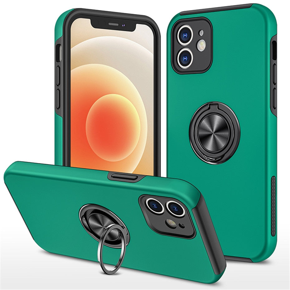 Green Color Case - Shockproof Back Cover Phone Case For iPhone iPhone 6/6s/6 Plus/7/7 Plus/8/8 Plus/X/XR/XS/XS Max/SE(2020)/11/11 Pro/11 Pro Max/12/12 Pro/12 Mini/12 Pro Max - 380230 For iPhone 6 / Green / United States Find Epic Store