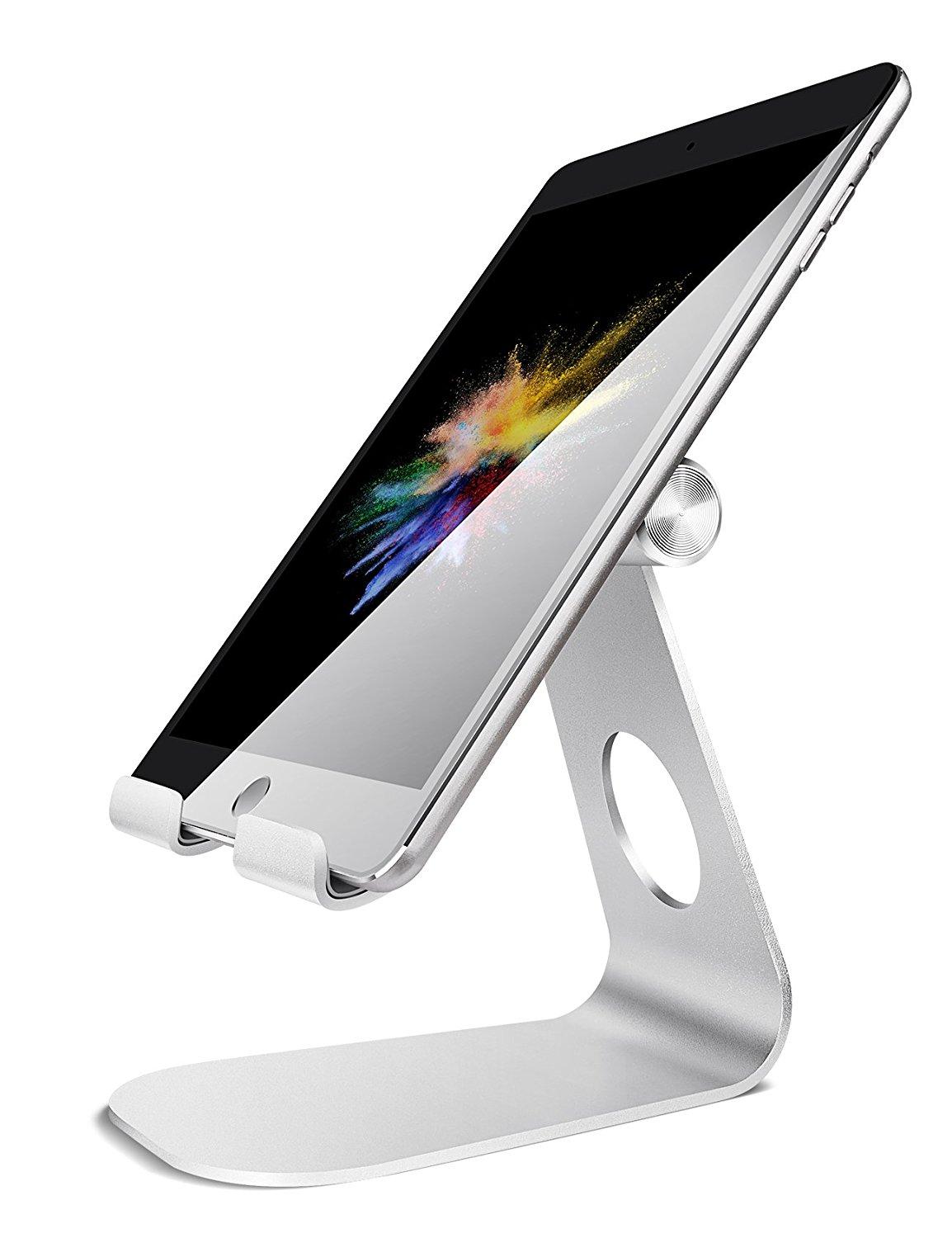 For iPad Tablet Stand Adjustable, Tablet Stand : Desktop Stand Holder Dock Compatible with Tablet Such For iPad 9.7 11" 10.2" - 200001378 United States / Silver Find Epic Store