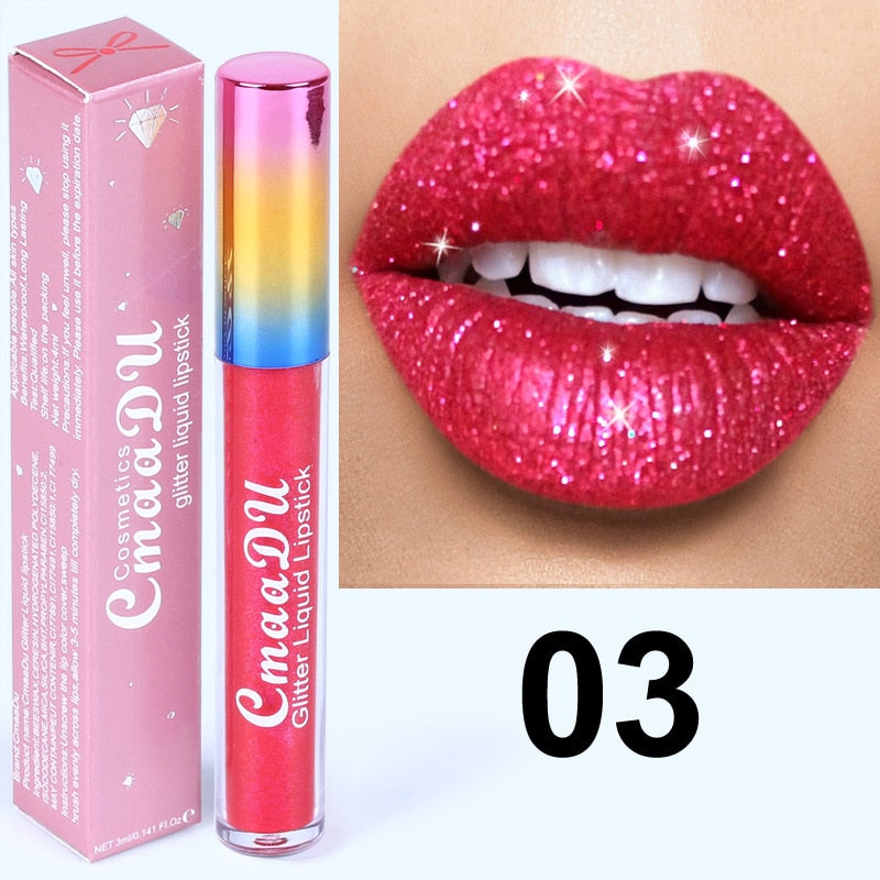 New Shiny Diamond Waterproof Liquid Lipstick - 200001142 Find Epic Store