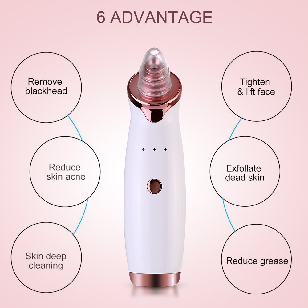 Electric Vacuum Suction Blackhead Remover USB Rechargeable Facial Pore Cleaner Spot Acne Pimple Black Head Extractor Face Care - 200192143 Find Epic Store