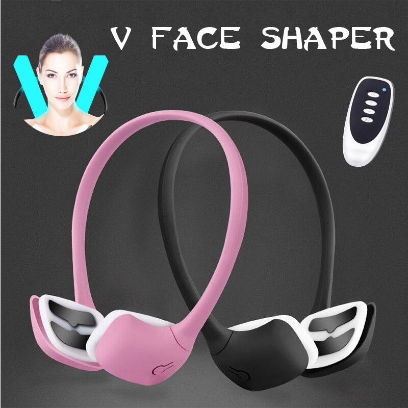 Chin V-Line Up Lift Belt Machine Red Blue LED Photon Therapy Face Slimming Vibration Massager Facial Lifting Device V Face care - 200190144 Find Epic Store