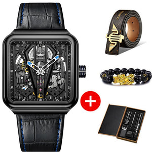 OUPINKE Skeleton Mechanical Watch - 200033142 khaki / United States Find Epic Store