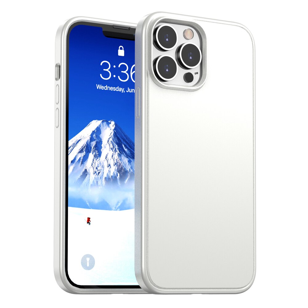 For iPhone 13 12 Pro Max Case,[Color Changing Matte] Shock-Proof Hard Back and Soft TPU Slim Phone Case Cover for iPhone 13 Pro - 0 for iPhone 13 / white / United States Find Epic Store