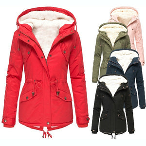 Plus Size Solid Color Thicken Down Jacket - 200000348 Find Epic Store