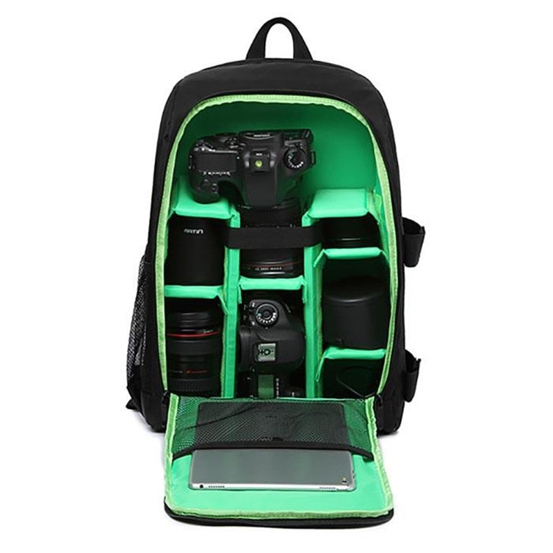 ZK40 Waterproof Video Digital DSLR Bag Multi-functional Camera Backpack Outdoor Camera Photo Lens Bag Case for Nikon/for Canon - 380210 United States / green Find Epic Store