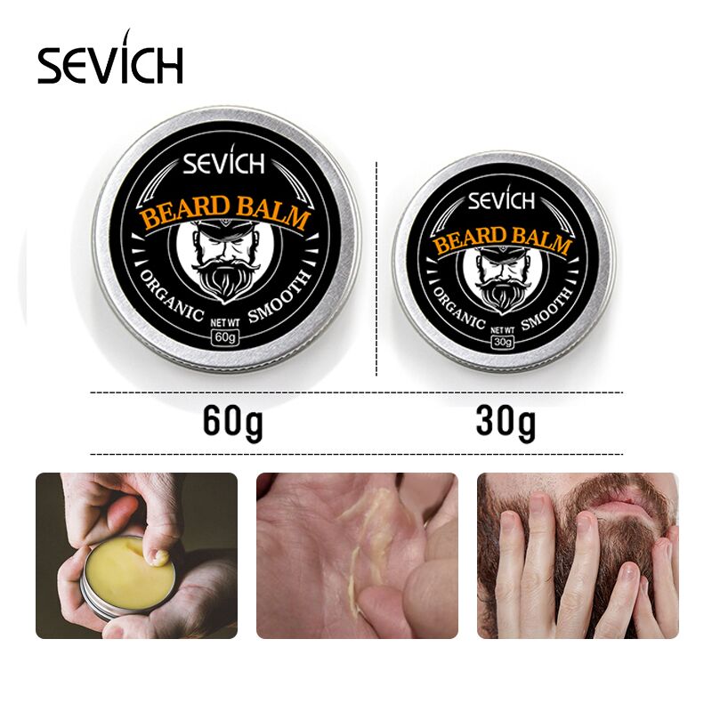 Sevich Natural Beard Balm Professional Conditioner Products Beard Care 60g Beard Organic Moustache Wax For Beard Smooth Styling - 200001174 Find Epic Store