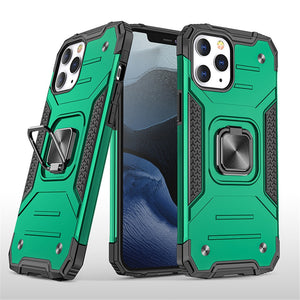 Cases For iPhone 12 Pro Max Shell Kickstand Silicone Shockproof Magnetic Car Holder Wireless Charging Phone Case For iPhone 12 - 380230 For iPhone 12 Mini / Dark Green / United States Find Epic Store