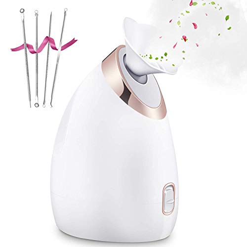 Facial Steamer for Face Nano Ionic Steamer for Home Facial Spa, Unclogs Pores, Warm Mist Humidifier Atomizer - 200190142 White Beauty / United States Find Epic Store