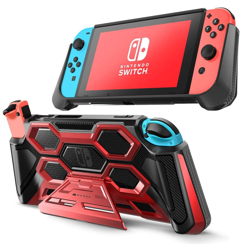 For Nintendo Switch Case MUMBA Battle Series Heavy Duty Grip Cover For Nintendo Switch Console with Comfort Padded Hand Grips - 200003126 United States / Red Find Epic Store