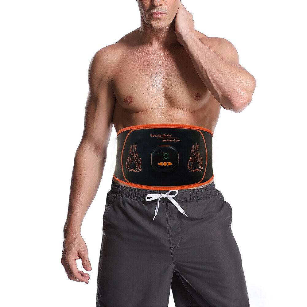 EMS Waist Massage Belt Fitness Slimming Equipment Electrical Belly Muscle Stimulator Abdominal Vibration Trainer Waist Massager - 201230604 Find Epic Store