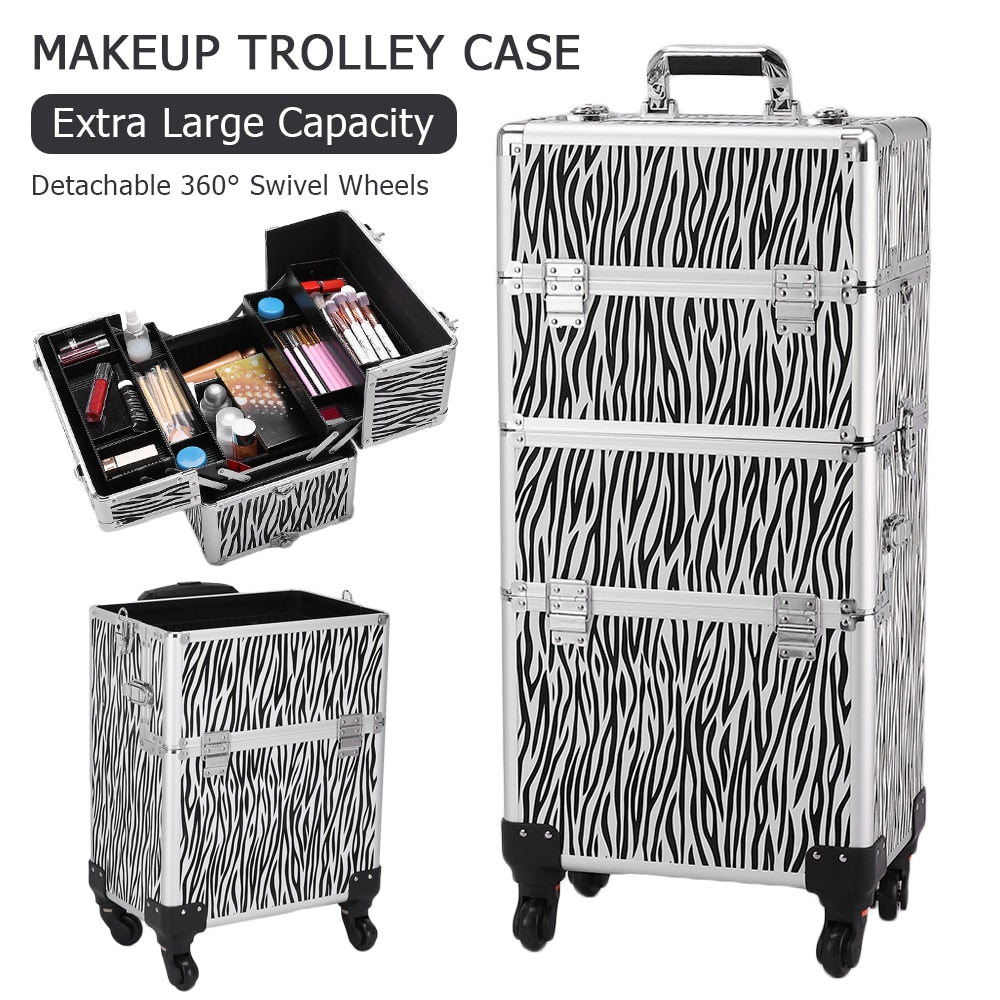3 In 1 Aluminum Cosmetic Makeup Case - 380420 Find Epic Store