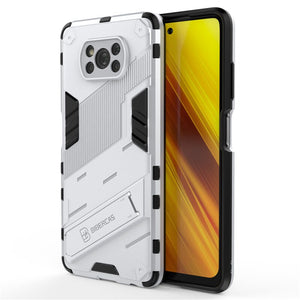 For Xiaomi Poco X3 Pro F3 Case Punk Stlye TPU Soft Rubber Armor Bracket Cover For Xiaomi Poco X3 Cover for Xiaomi Poco F3 PocoM3 - 380230 For Poco X3 Pro / White / United States Find Epic Store