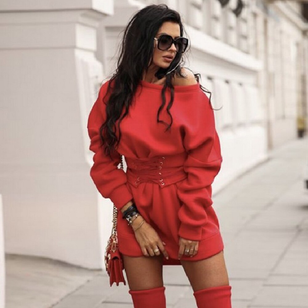 Sweatshirt Long Sleeve Dress - 200000347 Find Epic Store