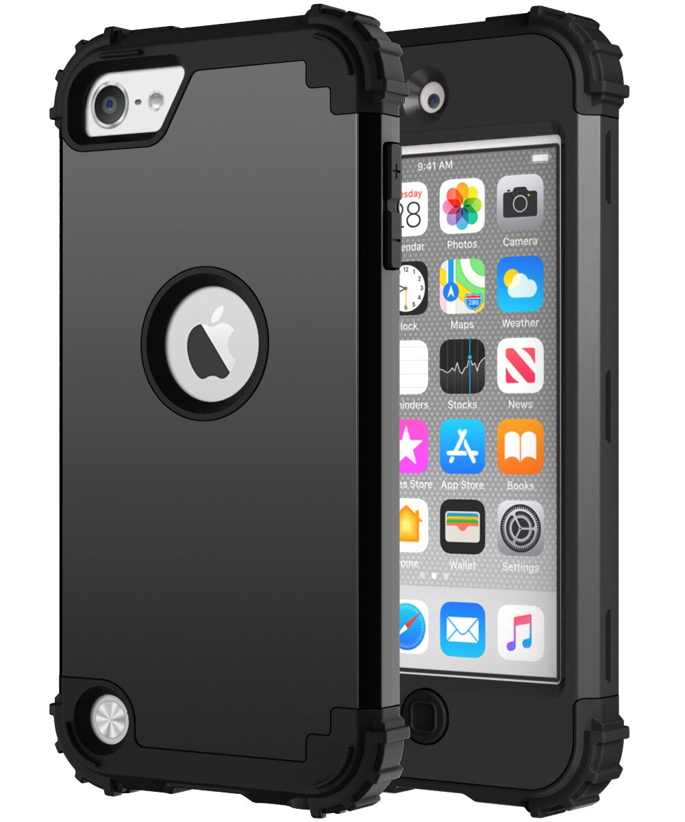 For iPod touch 5/6/7 case Luxury High Quality Strong Hard PC Silicone Protective case For iPod touch 5/6/7 back cover - 380230 For ipod touch 5 / Black / United States Find Epic Store