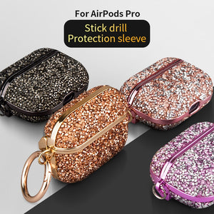 Luxury PC Case For Apple AirPods Pro Cases Glitter bling with Metal ring Anti-lost earphone Case for Airpods Pro 2/1 Case Cover - 200001619 Find Epic Store