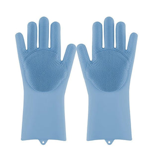 Magic Silicone Multi Purpose Washing 1Pair Gloves - Blue / China Find Epic Store