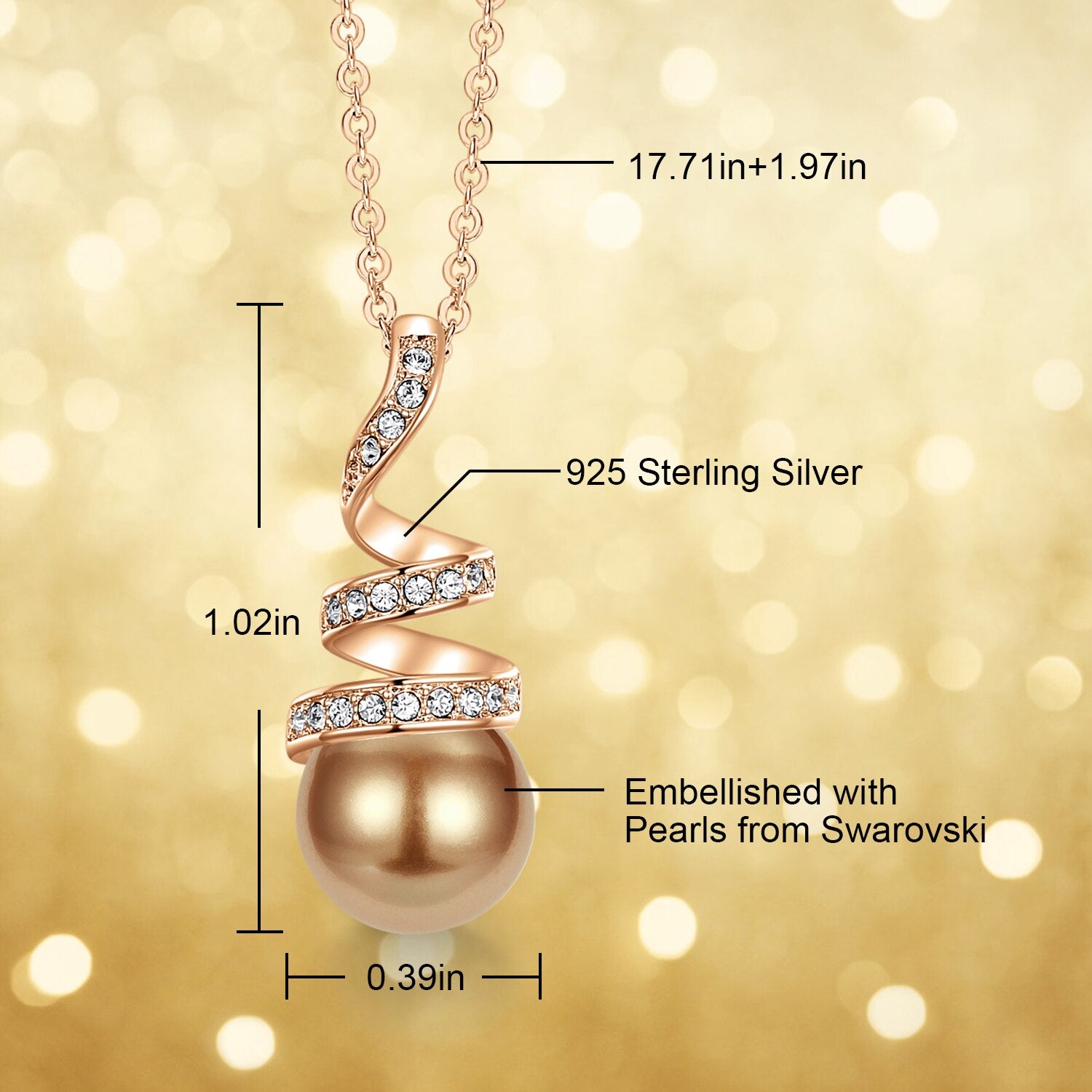 Fashion Pearl Pendant Necklace - 200000162 Find Epic Store