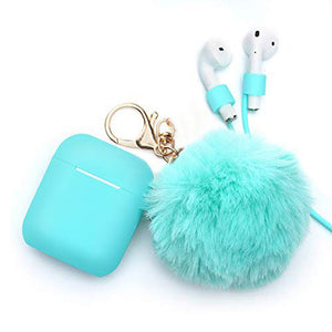 Soft Case for Airpods 2 aipods Cute girl Silicone protector airpods 2 Air pods Cover earpods Accessories Keychain Airpods 2 case - 200001619 United States / 1-2 mint green Find Epic Store