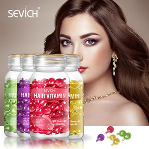 Sevich 3PCS/SET Keratin Complex Oil Hair Vitamin Capsule Damaged Repair Moroccan Oil Nourishing for Anti Hair Loss Smooth Silky - 200001171 Find Epic Store