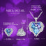 Crystals Heart Jewelry Set for Women Wedding Party Accessories Angel Wings Necklace Earrings Set Wift Gift - 100007324 Find Epic Store