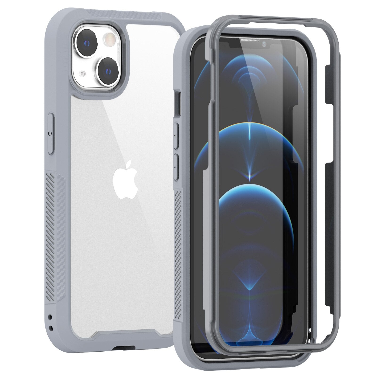 Clear PC Phone Case For iPhone 13 Pro Max/iPhone 13 Pro/iPhone 13 Mini Shockproof Protection Simple Transparent Back Cover - 380230 for iPhone 13 / gray / United States Find Epic Store