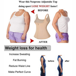 Women Waist Trainer Weight Loss Sweat Vest Girdles Cintas Modulator Body Shaper Workout Trimmer Belt Sport Shapewear Corset - 31205 Find Epic Store