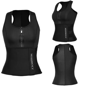 Sauna Sweat Suit for Weight Loss Neoprene Waist Trainer Body Shaper Corset Slimming Belly Sheath Shapewear Women Tummy Trimmer - 0 Black / S / United States Find Epic Store