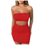 Solid Color Hollow Out Strapless Sleeveless Dress - 200000347 Find Epic Store