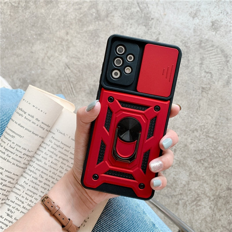 Red Color Case - Slide Camera Lens Case for Samsung Galaxy A72/A52/A71/A10S/A20S/A12/S20/S20 Plus/S20 Ultra/S20 FE/S21/S21 Plus/S21 Ultra - 380230 for Samsung A10S / Red Phone Cases / United States Find Epic Store