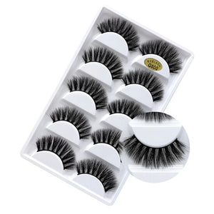 New 5 Pairs of 3D Natural Long Lasting Thick Eyelash Extension - 200001197 G800 / United States Find Epic Store