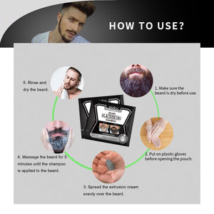 Sevich 15ml Beard Blackening Shampoo Only 5mins Fast Dye Beard Into Black Long Lasting 4 Weeks Coloring Nourishing Beard Product - 200001173 Find Epic Store