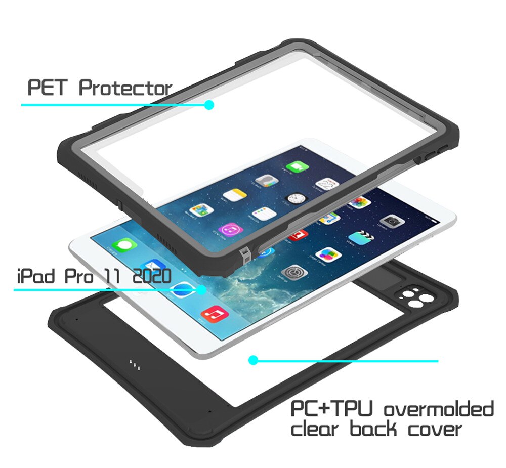 IP68 Waterproof Case for iPad Pro 11 2020 360 full Protector TPU Cover for Apple iPad Pro 11 inch Shockproof Powerful Funda - 200001091 Find Epic Store