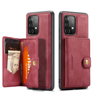 Magnetic Case For Samsung Galaxy A52 A72 5G S21 Ultra Plus Leather Wallet Card Solt Bag Case For Samsung S21+ Ultra A52 A72 5G - 380230 For Samsung A52 5G / Red / United States Find Epic Store