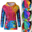 Tie Dye Fashion Long Sleeve Loose Jumper Hoodie - 200000348 Find Epic Store