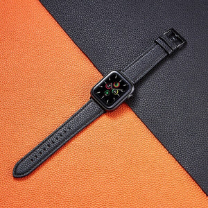 Genuine Leather Watch Band for Apple Watch Series 6 SE 5 4 3 Replacement Bracelet Wristband for Iwatch 38mm 42mm 44mm 40mm Strap - 200000127 United States / Black / 38mm or 40mm Find Epic Store