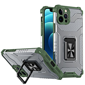 Army Green Color Case for iPhone 11 12 13 Pro XS Max XR Case, Crystal Anti-Scratch with 360 Degree Rotation Ring Kickstand(Work with Magnetic Car Mount) - 380230 for iPhone 7 8 / Army Green / United States Find Epic Store