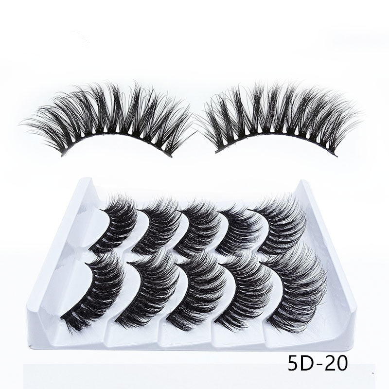 8 pairs of handmade mink eyelashes 5D eyelashes extensions - 200001197 0.07mm / 5D-20 / United States Find Epic Store