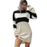 Long Sleeve Striped Dress - 200000347 Black / S / United States Find Epic Store