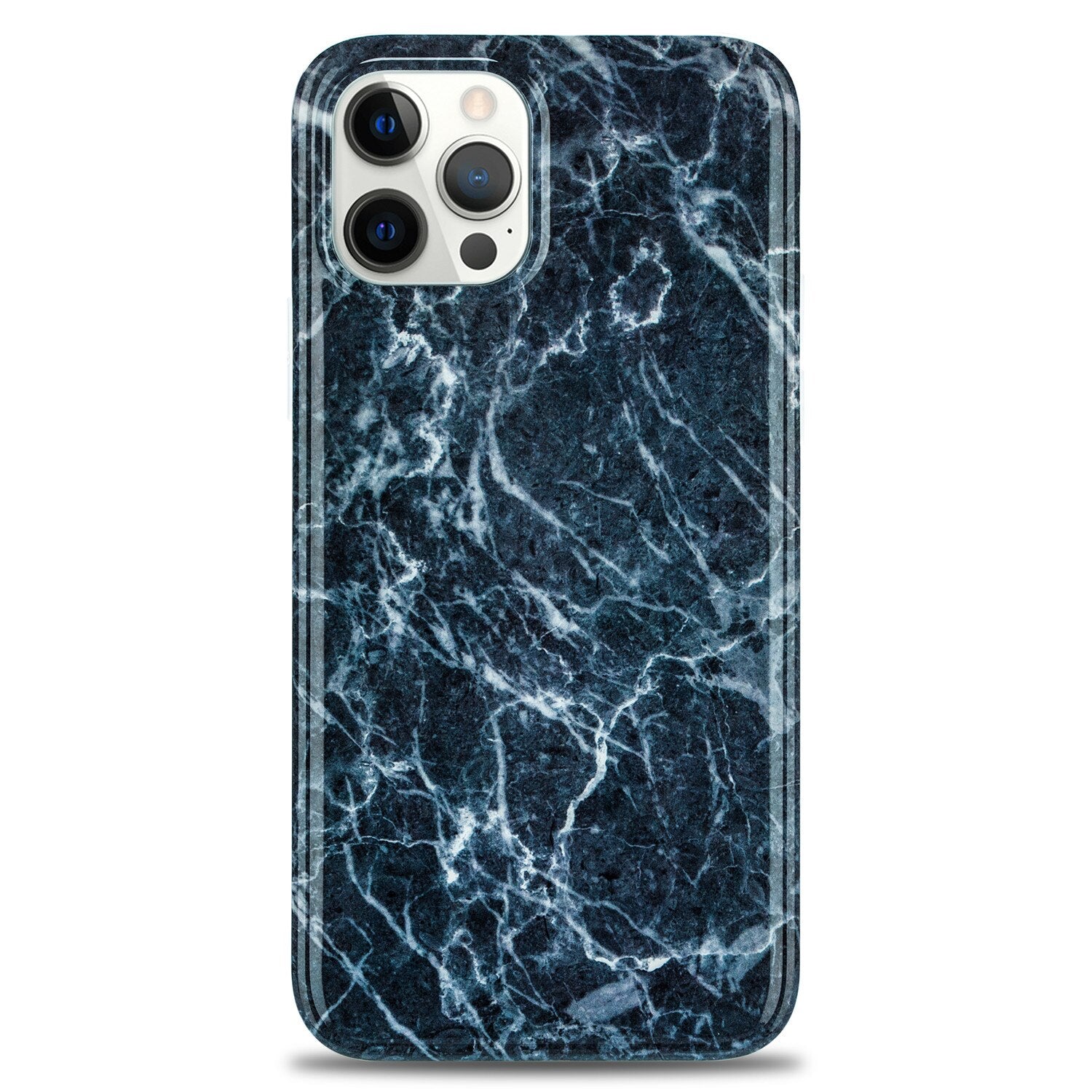 For iPhone 12 Pro Max/iPhone 12 Pro Marble Case, Slim Thin Glossy Soft TPU Rubber Gel Phone Case Cover for iPhone 12 Mini - 380230 for iPhone 12 / Dark Gray / United States Find Epic Store