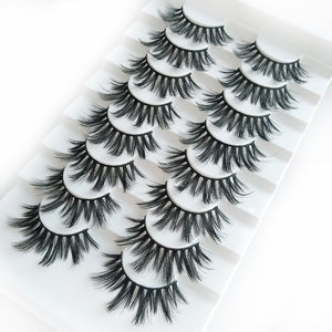 8 pairs of handmade mink eyelashes 5D eyelashes extensions - 200001197 0.07mm / 5D-38 / United States Find Epic Store