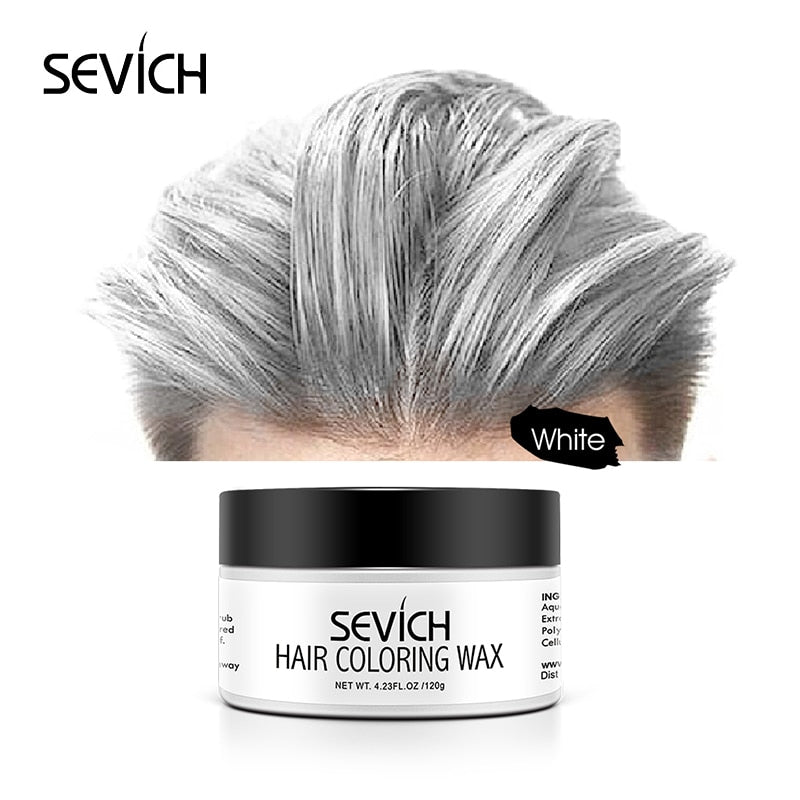Sevich Styling Products Hair Color Wax Dye One-time Molding Paste 8 Colors Hair Dye Wax Unisex strong hold hair colors cream - 200001173 United States / White Find Epic Store